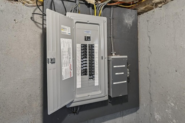 utility room featuring electric panel