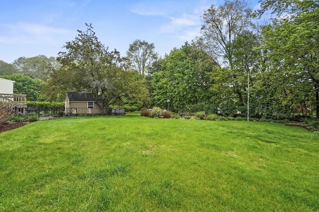 view of green lawn