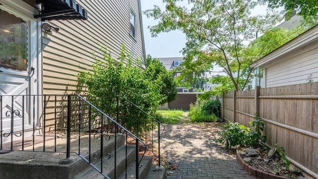 view of patio / terrace with a fenced backyard