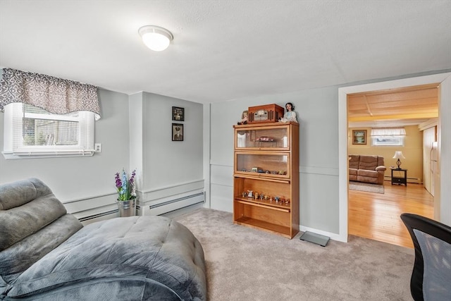 interior space featuring carpet floors