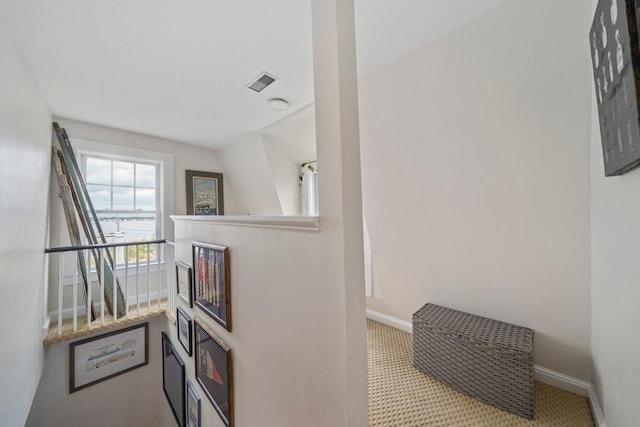 16 Squanto Rd, Weymouth, MA 02191 - stairs with carpet floors