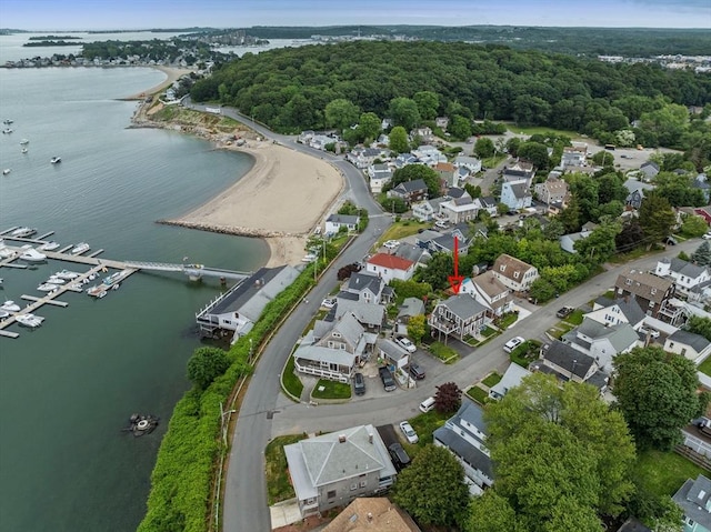 16 Squanto Rd, Weymouth, MA 02191 - aerial view of property's location featuring a nearby body of water and nearby suburban area