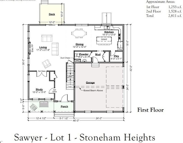 62 High St Lot 1, Stoneham, MA 02180 - view of property floor plan