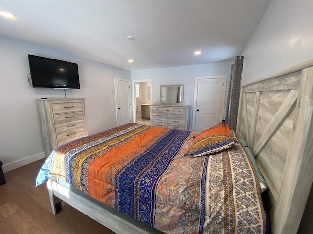 bedroom featuring wood-type flooring