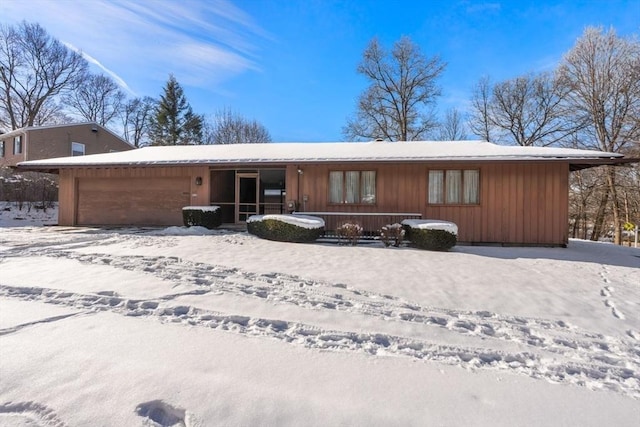 ranch-style house with a garage