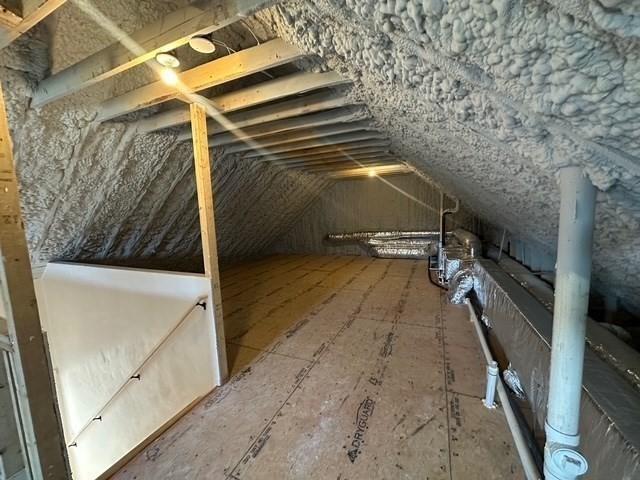 view of attic