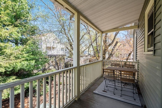 view of balcony