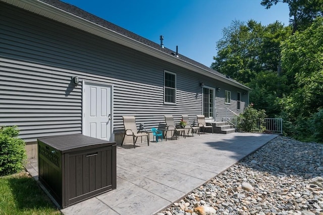 3 Ethan Cir, South Hadley, MA 01075 - back of property featuring a patio area