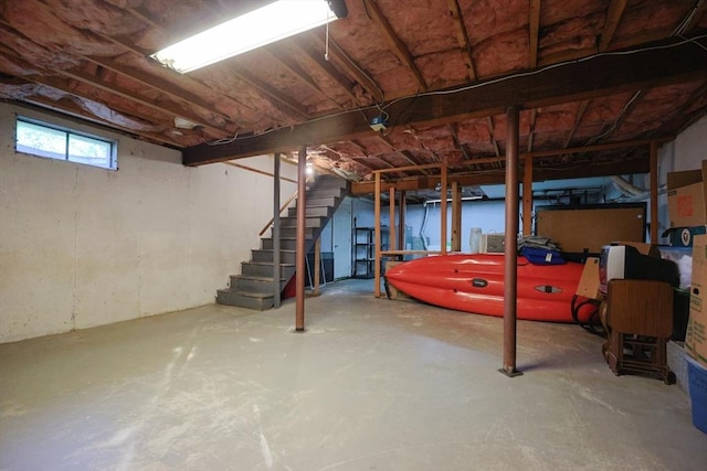 439 S St Unit A, Plainville, MA 02762 - below grade area with stairway