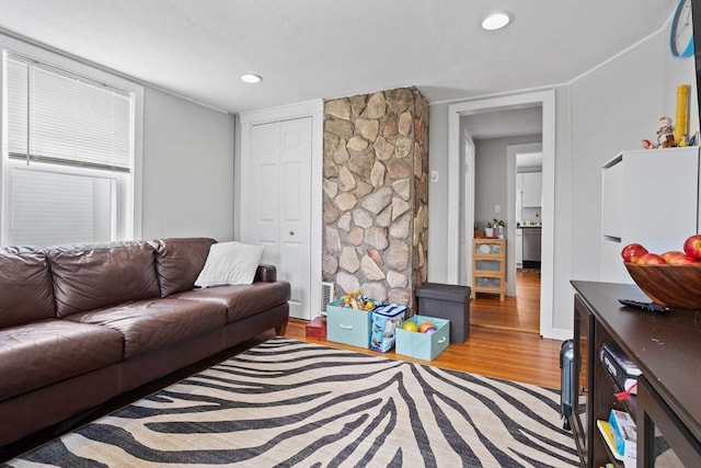28 Gardner St, Arlington, MA 02474 - living area with wood finished floors