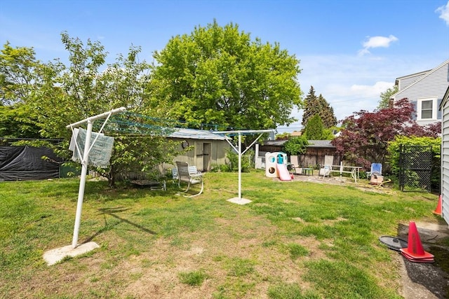 28 Gardner St, Arlington, MA 02474 - view of yard with a playground