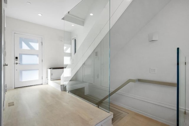 62 Pearl Unit 62, Cambridge, MA 02139 - foyer with recessed lighting and baseboards