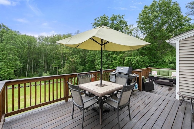 8 Brian Cir, Grafton, MA 01519 - deck featuring outdoor dining space, an outdoor hangout area, a yard, and area for grilling