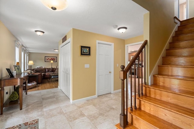8 Brian Cir, Grafton, MA 01519 - stairway featuring baseboards