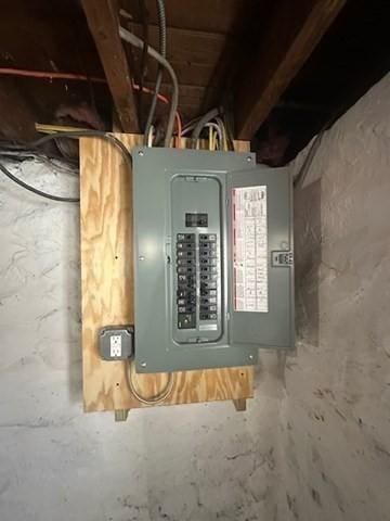 utility room featuring electric panel