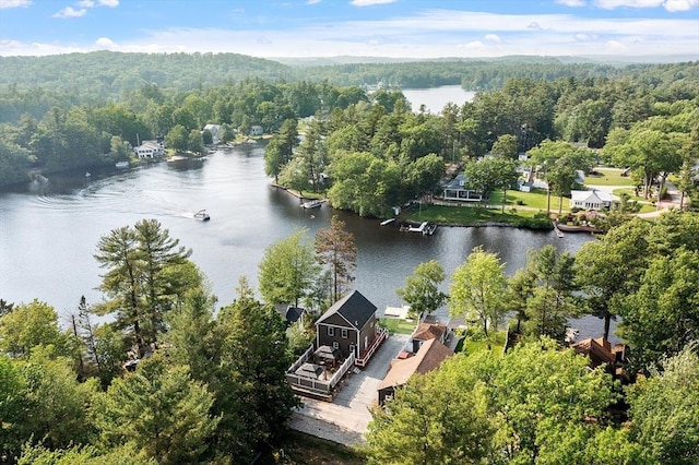 33 N Shore Rd, Westminster, MA 01473 - aerial view of a large body of water and a heavily wooded area