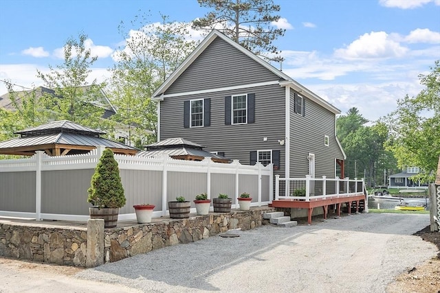 33 N Shore Rd, Westminster, MA 01473 - view of home's exterior featuring a wooden deck