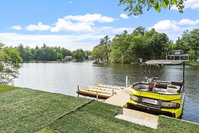 33 N Shore Rd, Westminster, MA 01473 - dock featuring a water view and a yard