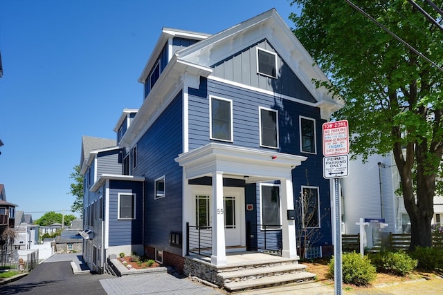 view of front of home with a porch