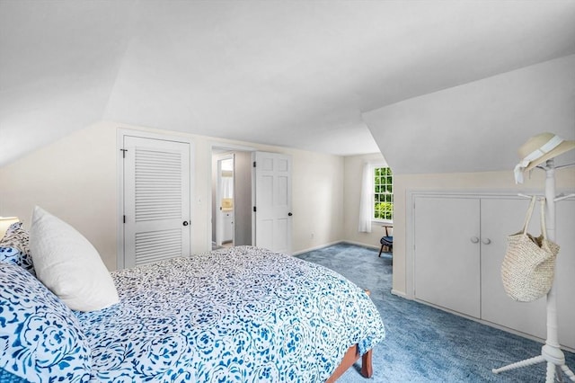 169 Mountainview Rd, East Longmeadow, MA 01028 - bedroom with vaulted ceiling and carpet