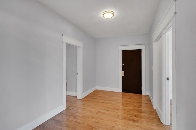 entrance foyer featuring light hardwood / wood-style floors