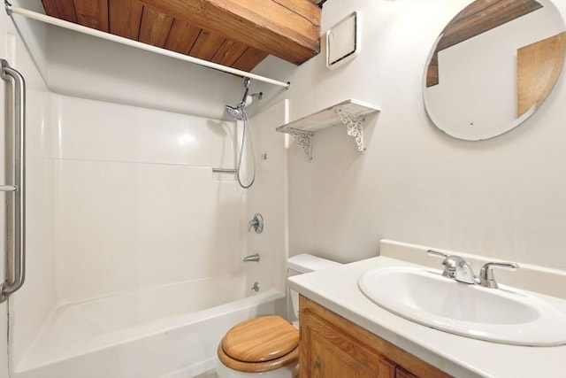 124 College St Unit 20, South Hadley, MA 01075 - bathroom with toilet, shower / bathtub combination, and vanity