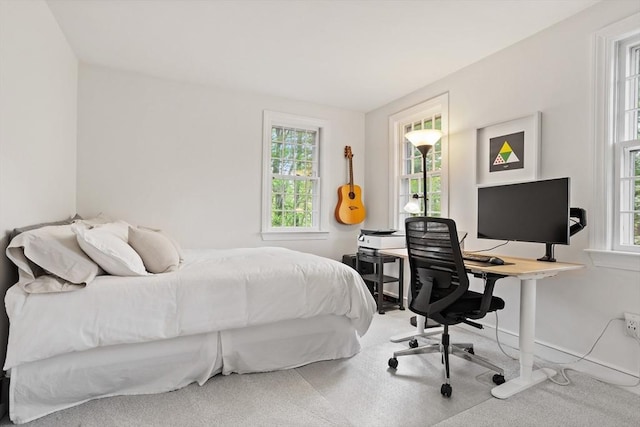 6 Shannon Cir, Westford, MA 01886 - carpeted bedroom featuring an office area and baseboards