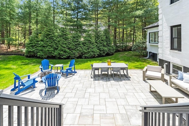 31 Alford Cir, Concord, MA 01742 - view of patio / terrace featuring outdoor dining space and an outdoor living space