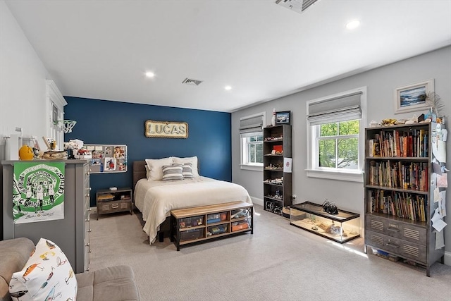 31 Alford Cir, Concord, MA 01742 - carpeted bedroom featuring recessed lighting