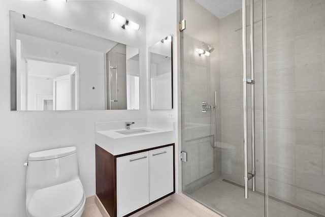 1 Dalton St Unit 3302, Boston, MA 02199 - bathroom with toilet, vanity, and a shower stall
