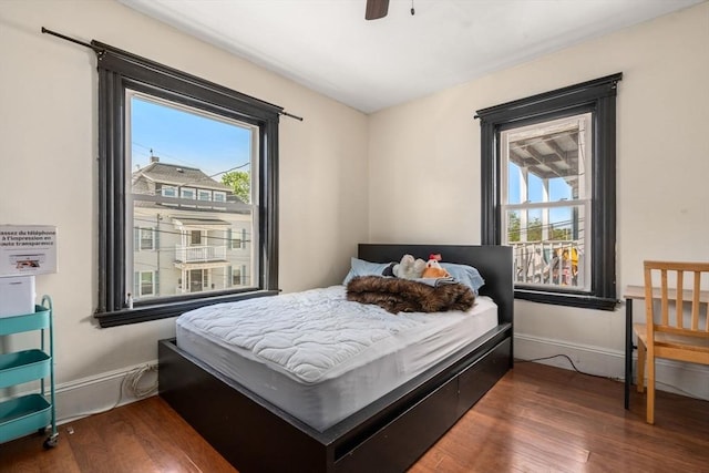 14 Forest Ave, Salem, MA 01970 - bedroom featuring wood finished floors, baseboards, and ceiling fan