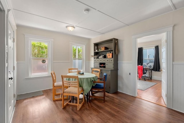 14 Forest Ave, Salem, MA 01970 - dining room with wainscoting and wood-type flooring