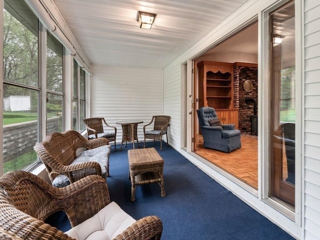 sunroom with a wealth of natural light