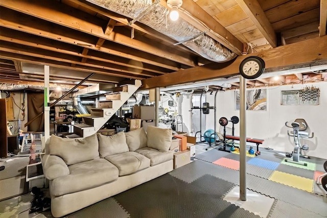 view of workout area