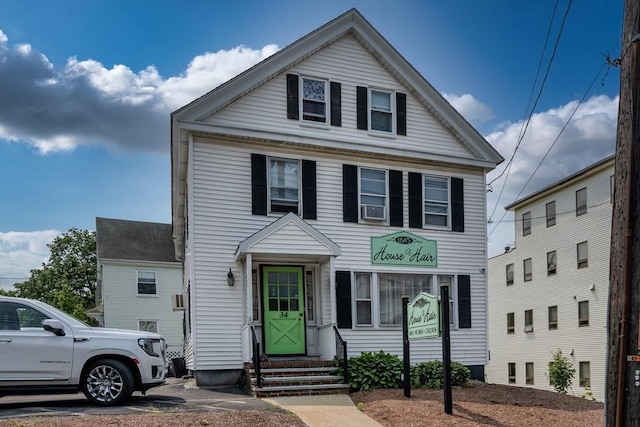 72 Wright St, Stoneham, MA 02180 - view of front of home featuring entry steps and cooling unit
