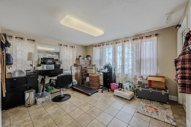 72 Wright St, Stoneham, MA 02180 - office area with tile patterned flooring
