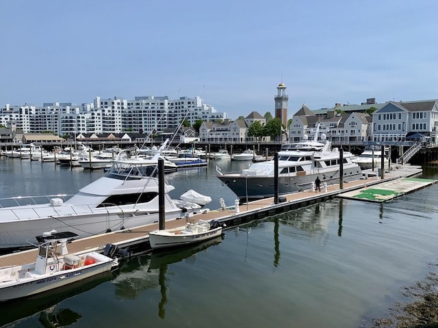1001 Marina Dr Unit 213, Quincy, MA 02171 - dock featuring a water view