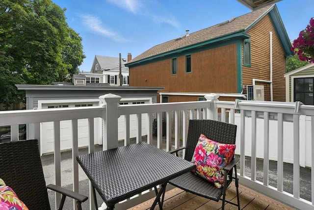 132 High St Unit B, Newburyport, MA 01950 - view of wooden balcony with a wooden deck