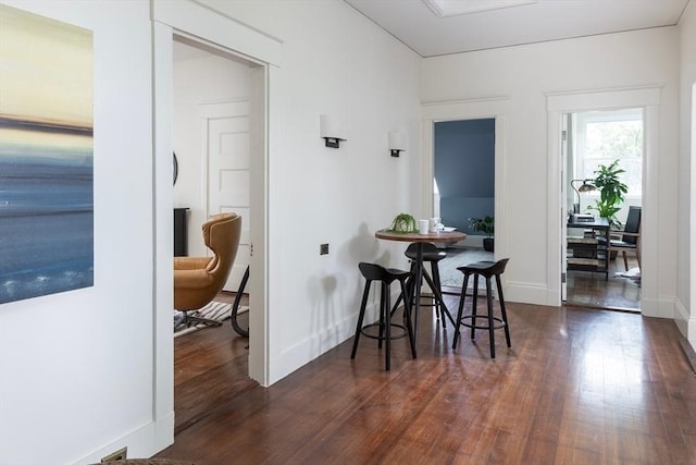 151 Salisbury Rd, Brookline, MA 02445 - dining area featuring wood finished floors and baseboards