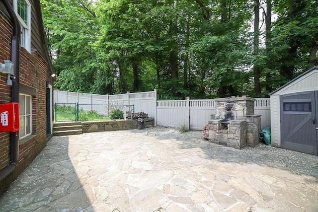 493 Salisbury St, Worcester, MA 01609 - fenced backyard featuring a patio area and view of scattered trees