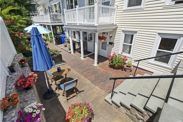 39 School St Unit 39, Brookline, MA 02446 - view of patio with a balcony