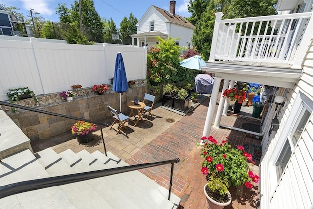 39 School St Unit 39, Brookline, MA 02446 - view of patio / terrace with a balcony