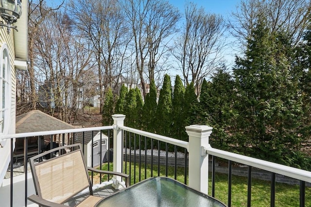 view of balcony