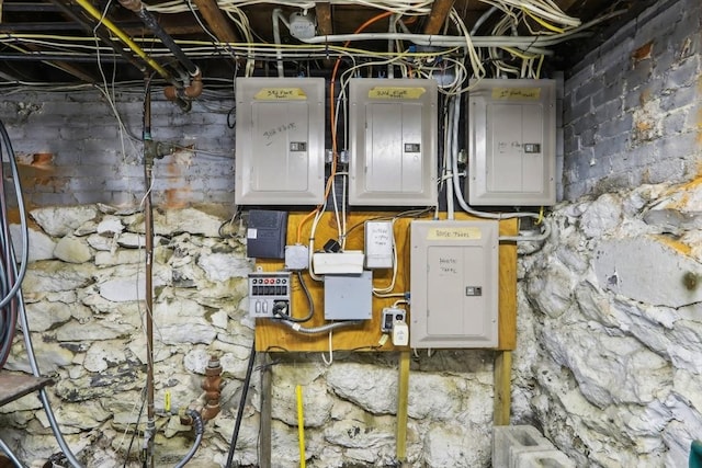 utility room featuring electric panel