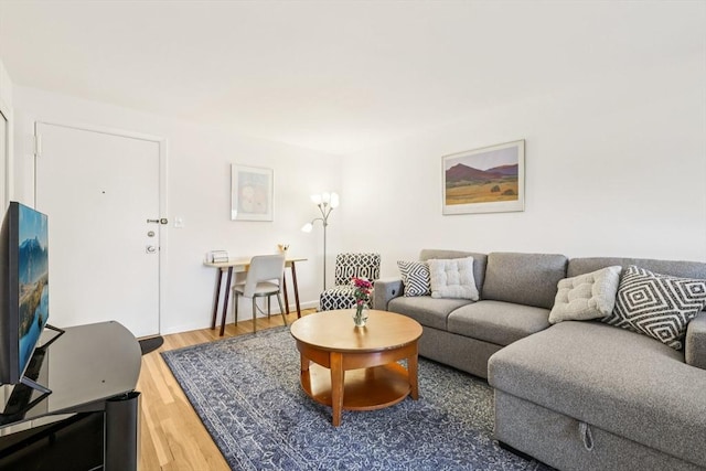128 Pleasant St Unit 407, Arlington, MA 02476 - living area featuring wood finished floors