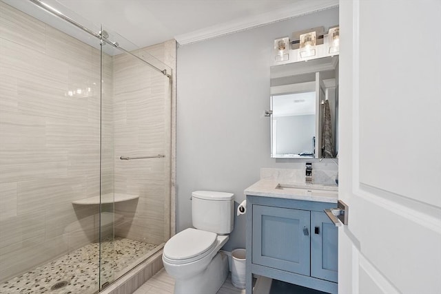 3 Toronto Ave, Gloucester, MA 01930 - full bathroom featuring toilet, a stall shower, and vanity