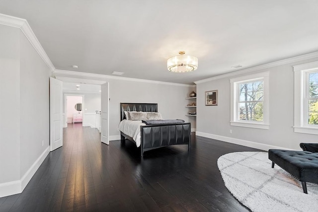 3 Toronto Ave, Gloucester, MA 01930 - bedroom featuring dark wood-type flooring, baseboards, and ornamental molding