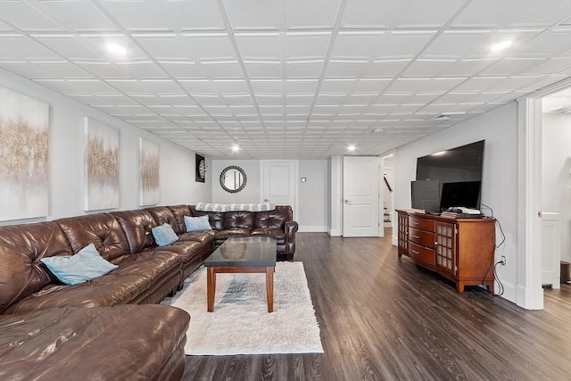 3 Toronto Ave, Gloucester, MA 01930 - living area with wood finished floors, stairway, and baseboards