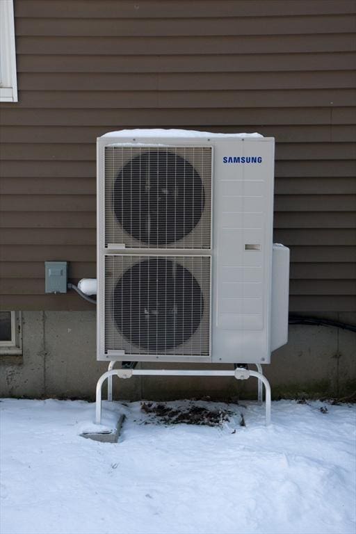 exterior details with ac unit