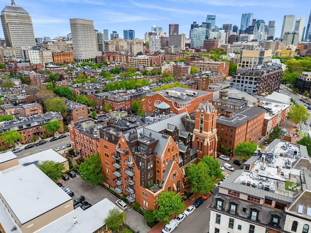drone / aerial view of a skyline view